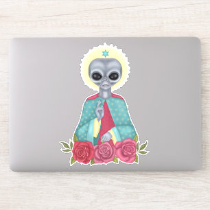 Sticker Alien gris