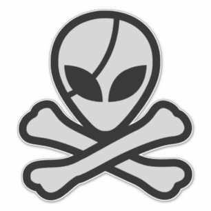 Sticker Alien Pirate