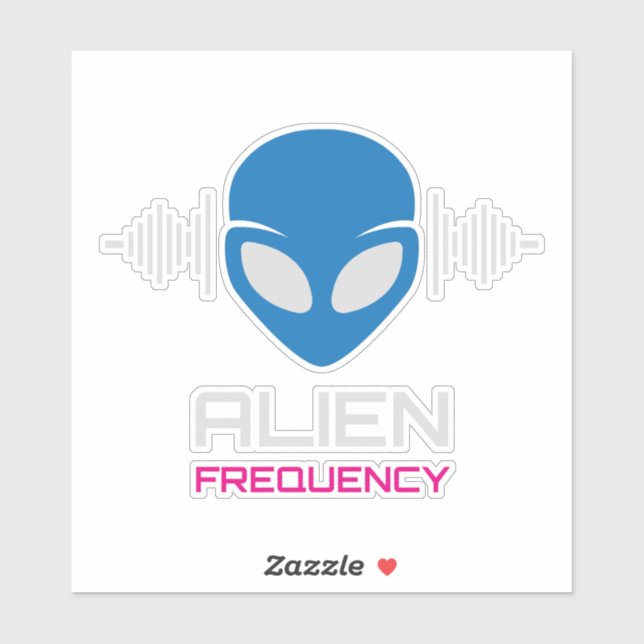 Sticker Alien Signal Cosmic Frequency (Feuille)