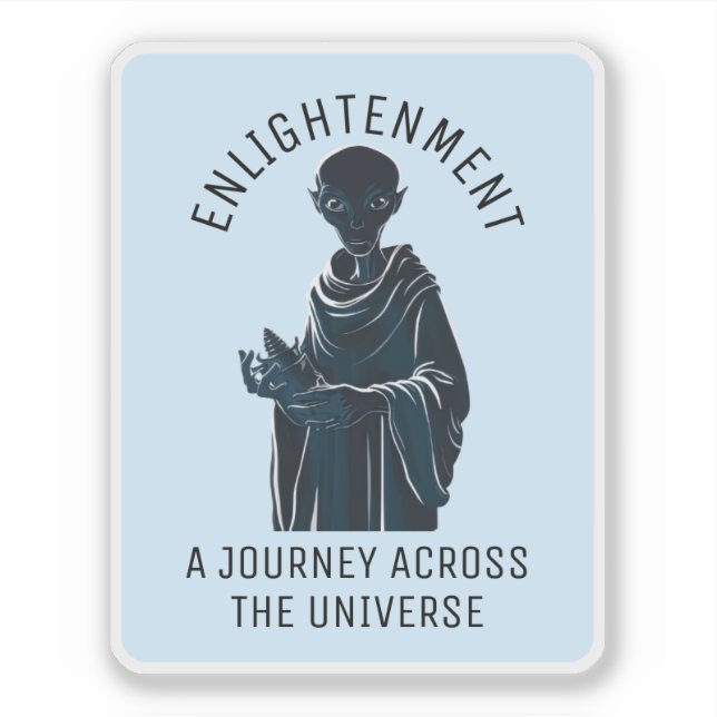 Sticker Alien spirituel Moine (Devant)