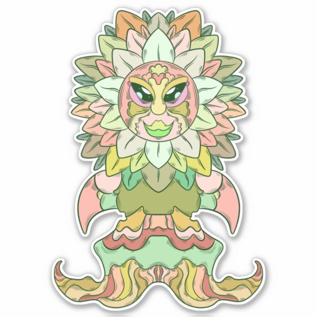 Sticker Alien Tournesol (Devant)
