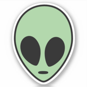 Sticker Alien vert