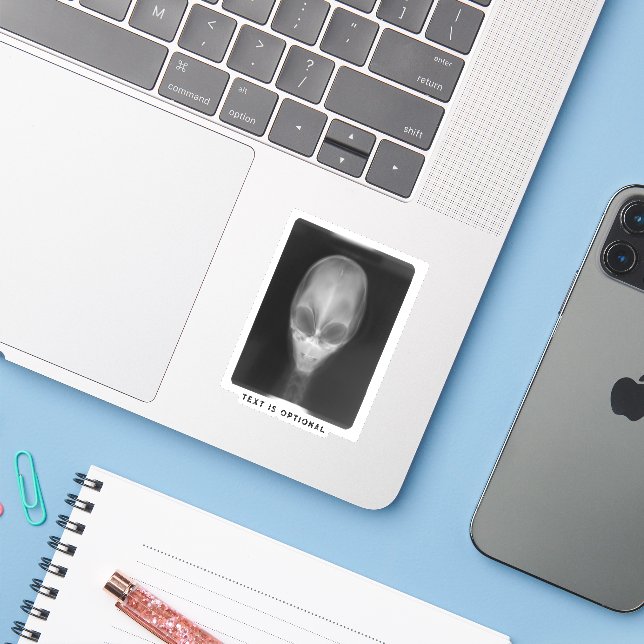 Sticker Alien X-Ray (Ordinateur portable avec iPhone)