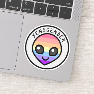 Sticker Alien Xenogender mignon