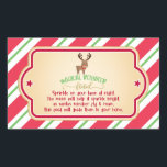 Sticker alimentaire de rennes magiques - Rectangle<br><div class="desc">Un article parfait pour rendre Noël un peu plus spécial!</div>