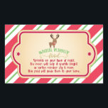 Sticker alimentaire de rennes magiques - Rectangle<br><div class="desc">Un article parfait pour rendre Noël un peu plus spécial!</div>