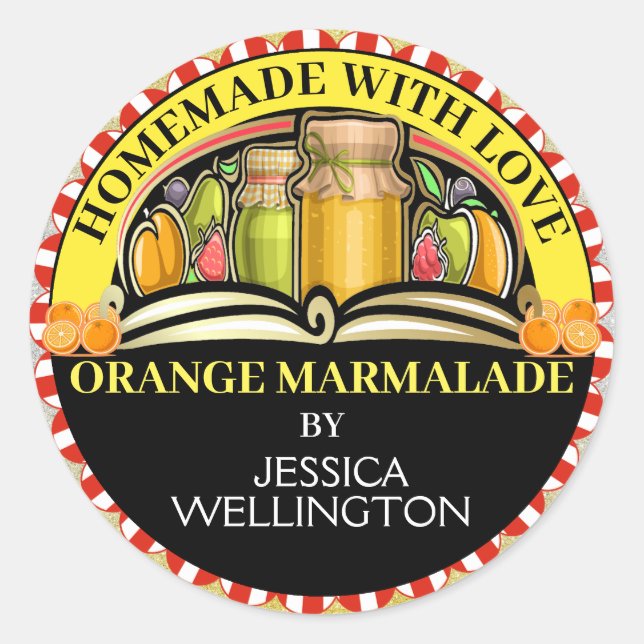 Sticker Alimentaire Fabriqué Avec Amour (Devant)