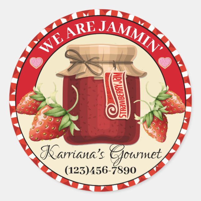 Sticker Alimentaire Fabriqué Avec Amour (Devant)