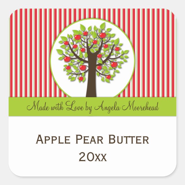 Sticker alimentaire Feuille Red Apple Green (Devant)