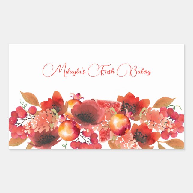 Sticker alimentaire Fleurs, Fruits et Berries (Devant)