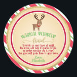 Sticker alimentaire Magic Reindeer - Round<br><div class="desc">Un article parfait pour rendre Noël un peu plus spécial!</div>