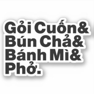 Sticker Alimentation de rue vietnamienne