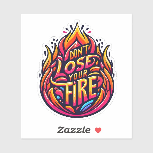 Sticker Alimentez Votre Passion pour Continuer ! (Feuille)