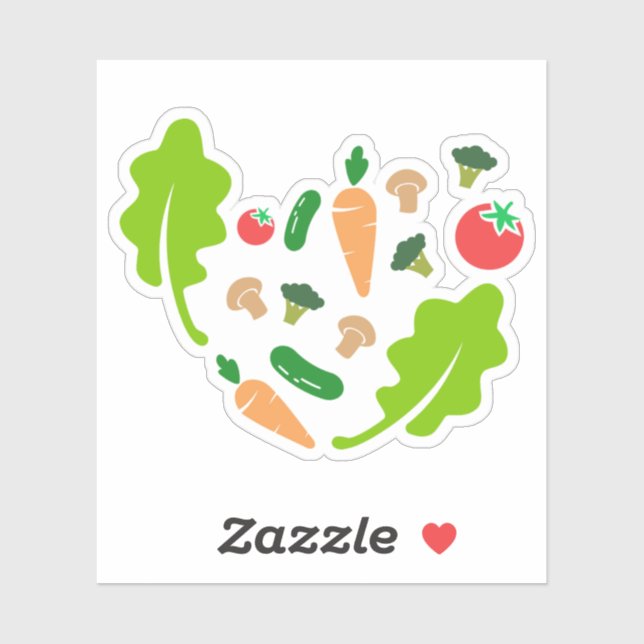 Sticker Aliments Sains, Fruits Légumes pour la Nutrition (Feuille)
