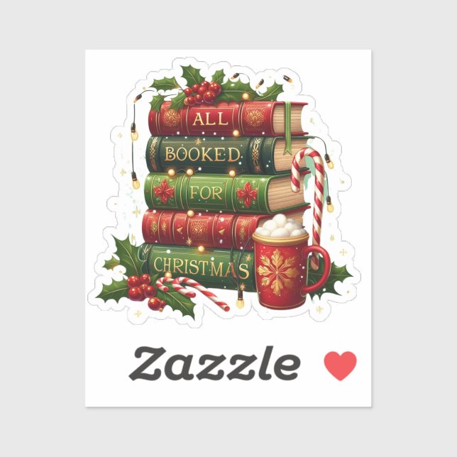 Sticker All booked for Christmas (Feuille)