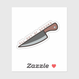 Sticker All Out Of Spoons