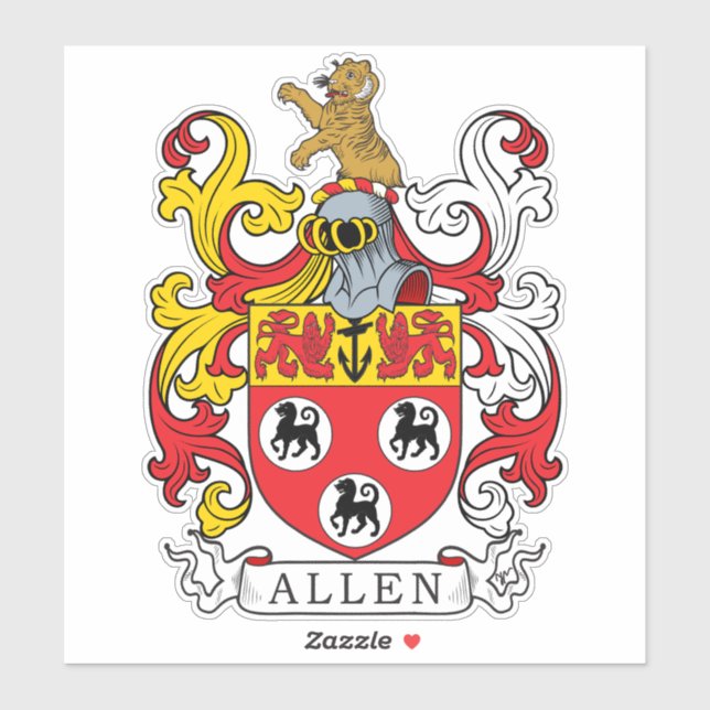 Sticker Allen Family Crest (Feuille)
