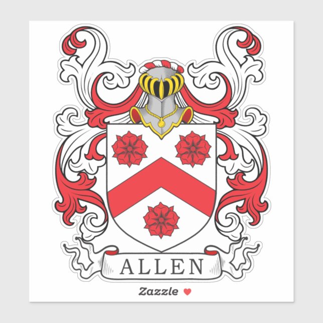 Sticker Allen Family Crest (Feuille)
