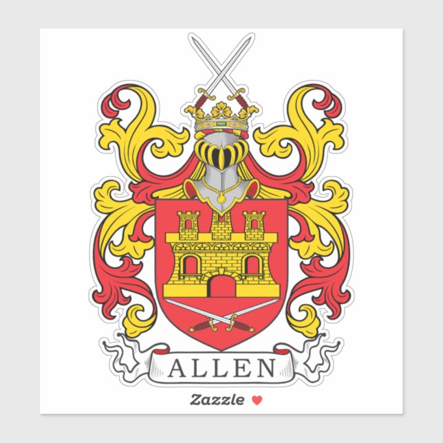 Sticker Allen Family Crest (Feuille)