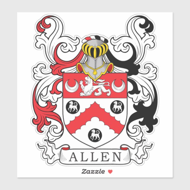 Sticker Allen Family Crest (Feuille)