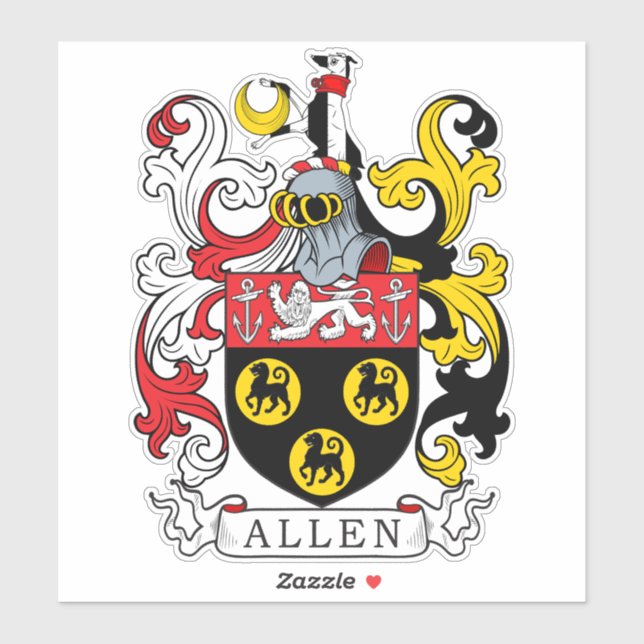 Sticker Allen Family Crest (Feuille)