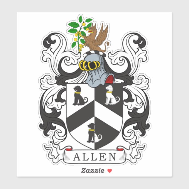 Sticker Allen Family Crest (Feuille)