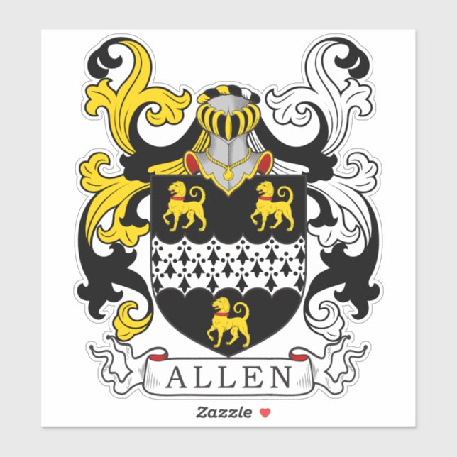 Sticker Allen Family Crest (Feuille)