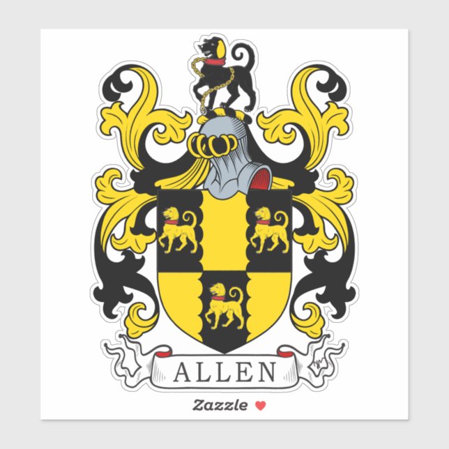 Sticker Allen Family Crest (Feuille)