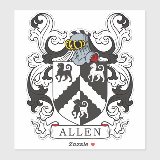Sticker Allen Family Crest (Feuille)