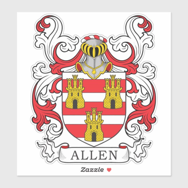 Sticker Allen Family Crest (Feuille)