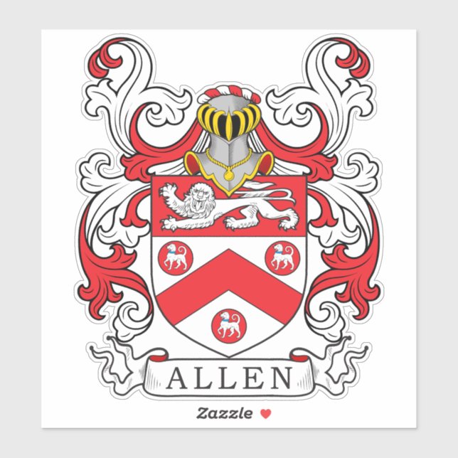Sticker Allen Family Crest (Feuille)