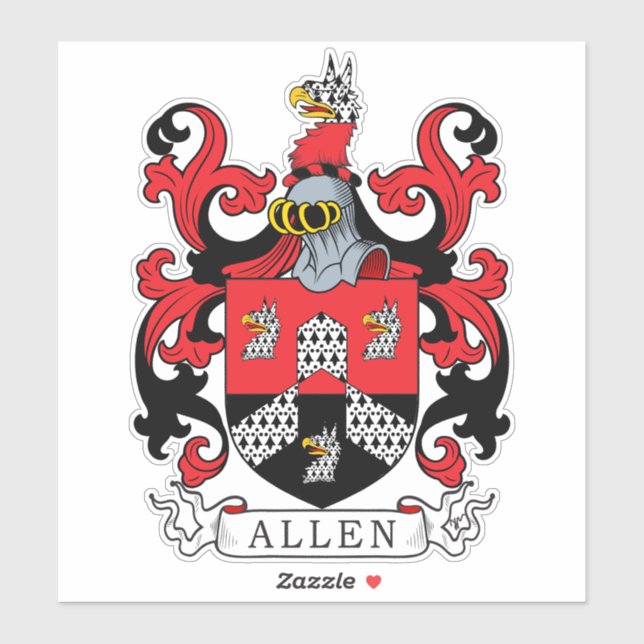Sticker Allen Family Crest (Feuille)