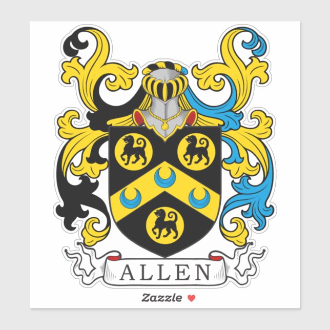 Sticker Allen Family Crest (Feuille)