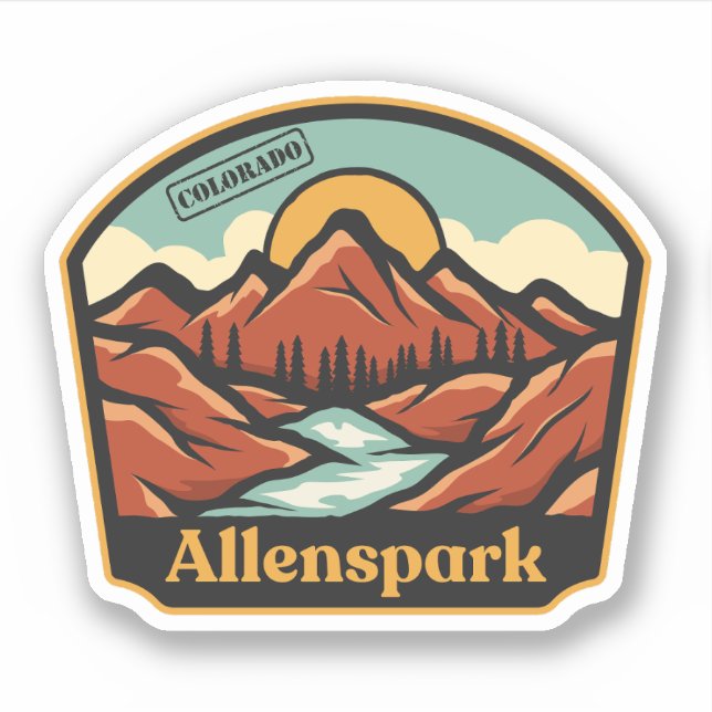 Sticker Allenspark, Colorado (Devant)