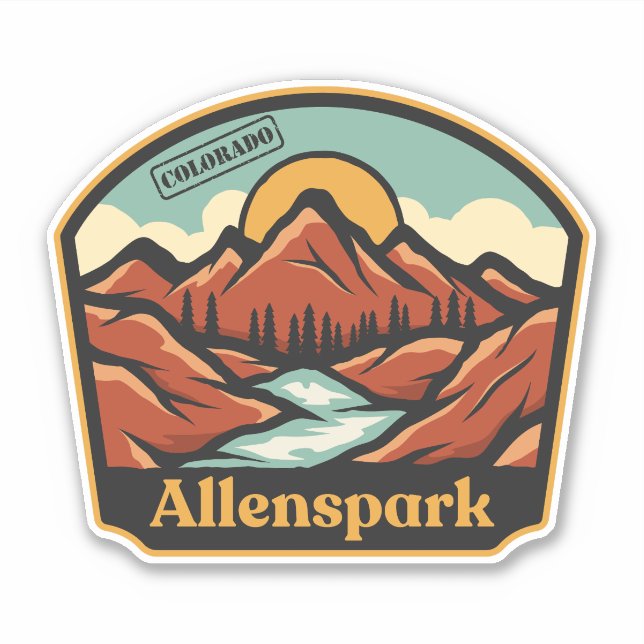 Sticker Allenspark, Colorado (Devant)