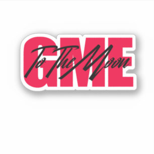 Sticker Aller À L'Autocollant Lune