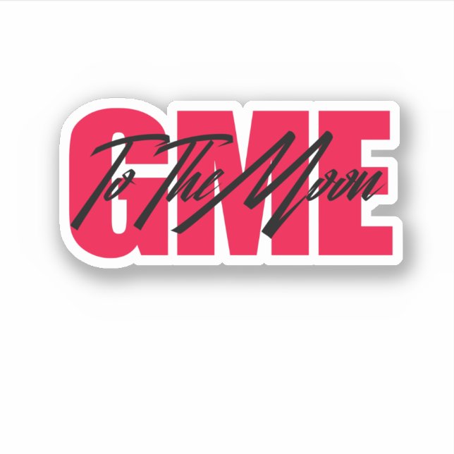 Sticker Aller À L'Autocollant Lune (Devant)