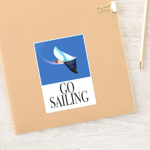 Sticker Aller faire de la voile