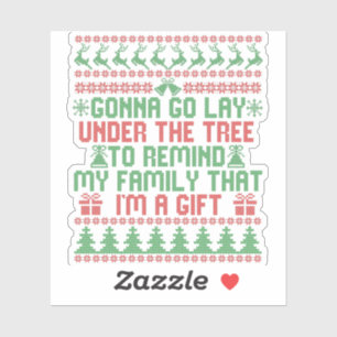 Sticker Aller grignoter sous l'arbre pour rappeler ma fami