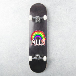 Sticker Allié LGBTQIA+ Arc-en-ciel mignon de soutien de