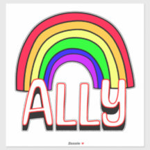Allié LGBTQIA+ | Arc-en-ciel mignon de soutien de