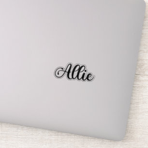 Sticker Allie Nom - Calligraphie manuscrite