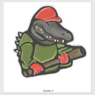 STICKER ALLIGATOR TRUMP 2025