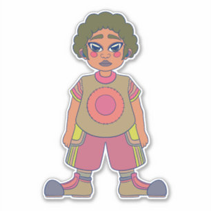 Sticker Allons dehors