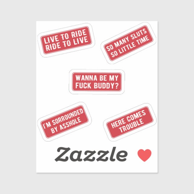 Sticker Allons Rouler (Rouge) (Feuille)