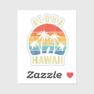 Sticker Aloha Hawaii Hawaii Island Shirt Palm Beach Surf