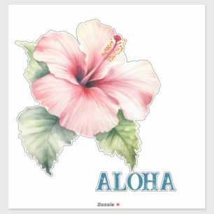 Sticker Aloha Hibiscus Fleur