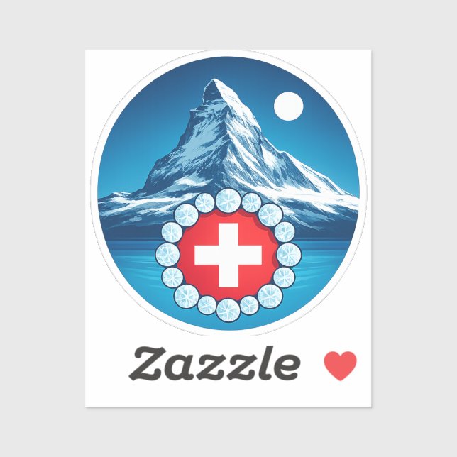 Sticker Alpes suisses - Matterhorn (Feuille)
