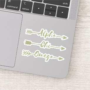 Sticker Alpha flèches d'Omega de Chi