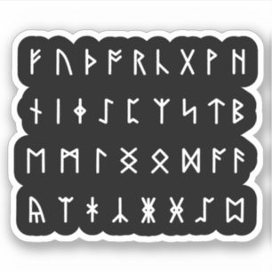 Sticker Alphabet Runique [Futhorc]
